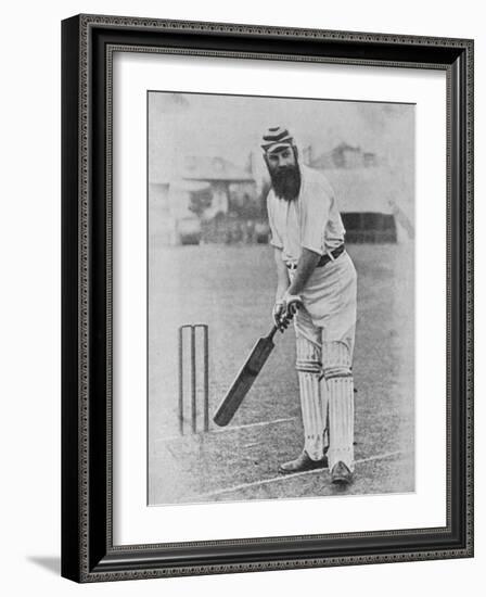 W G Grace Ready to Receive the Ball-null-Framed Photographic Print