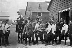 Issuing Rum on Board HMS 'Royal Sovereign, 1896-W Gregory-Framed Premier Image Canvas