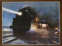 Pass in the Night, the Twentieth Century Limited of the New York Central Lines Poster-W.H. Foster-Framed Premier Image Canvas