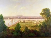 View of Exmouth from the Beacon Walls-W.H. Hallett-Laminated Giclee Print
