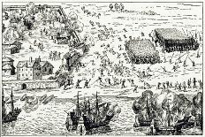 Buenos Aires: the First Settlement, Which Was Besieged by the Querandies in 1535-W. H. Koebel-Laminated Giclee Print