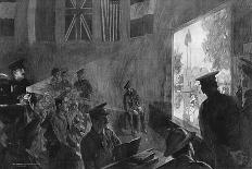 A Lantern Lecture for Soldiers in a Ymca Hut, WW1-W. Hatherell-Art Print