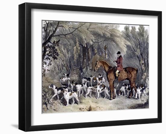 W. Head, Huntsman to the Donnington Hounds, Engraved by J.W. Giles (1801-70) 1837-Richard Barrett Davis-Framed Giclee Print