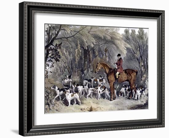 W. Head, Huntsman to the Donnington Hounds, Engraved by J.W. Giles (1801-70) 1837-Richard Barrett Davis-Framed Giclee Print