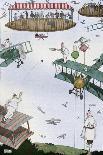 'The Swing Moves and the Bubbles Fly Upward', c1930-W Heath Robinson-Framed Giclee Print