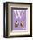 W is for Wash (purple)-Theodor (Dr. Seuss) Geisel-Framed Art Print