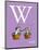 W is for Wash (purple)-Theodor (Dr. Seuss) Geisel-Mounted Art Print