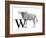 W is for Wildebeest-Stacy Hsu-Framed Art Print