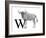 W is for Wildebeest-Stacy Hsu-Framed Art Print