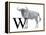 W is for Wildebeest-Stacy Hsu-Framed Stretched Canvas