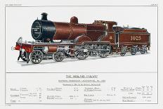 Midland Railway Express Loco No 1025-W.j. Stokoe-Framed Art Print