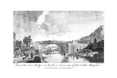 View of the Iron Bridge over the River Severn, Coalbrookdale, Shropshire, 19th Century-W & J Walker-Giclee Print