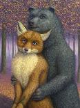 Fox and Bear Couple-W Johnson James-Framed Giclee Print