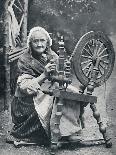 An old Irish woman at her spinning-wheel, 1912-W Lawrence-Photographic Print