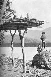 Dobos, tree houses for unmarried women in Melanesia, 1902-W Lindt-Framed Photographic Print