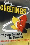 Cable Greetings to Your Friends in Canada-W Machan-Framed Art Print