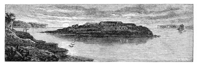 Natives Opposing Captain Cook's Landing, Australia, 1770-W Macleod-Giclee Print