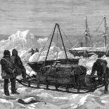 Preparing to Start on a Sledge Trip in the Arctic, 1875-W Palmer-Framed Premier Image Canvas