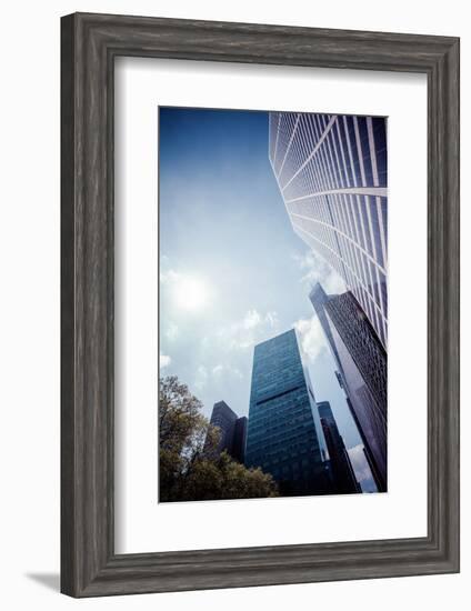 W. R. Grace Building and skyscrapers, Streetview, Manhattan, New York, USA-Andrea Lang-Framed Photographic Print