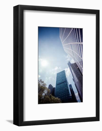 W. R. Grace Building and skyscrapers, Streetview, Manhattan, New York, USA-Andrea Lang-Framed Photographic Print