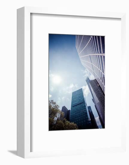 W. R. Grace Building and skyscrapers, Streetview, Manhattan, New York, USA-Andrea Lang-Framed Photographic Print