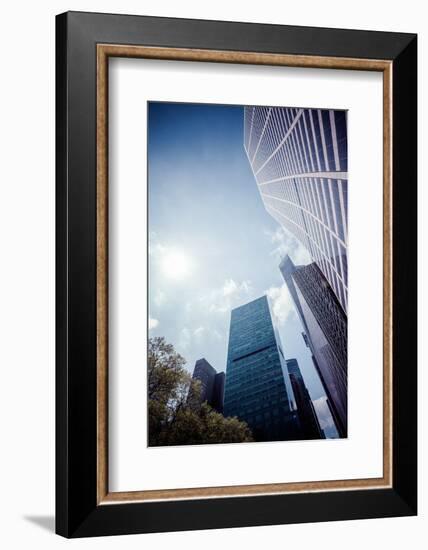 W. R. Grace Building and skyscrapers, Streetview, Manhattan, New York, USA-Andrea Lang-Framed Photographic Print