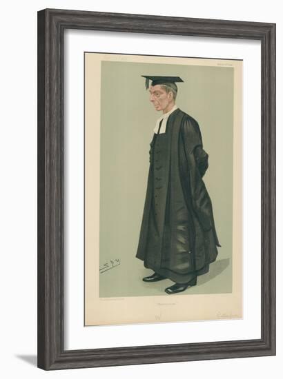 W S Rutherford, the Headmaster of Westminster School, Westminster, 2 March 1889, Vanity Fair…-Sir Leslie Ward-Framed Giclee Print