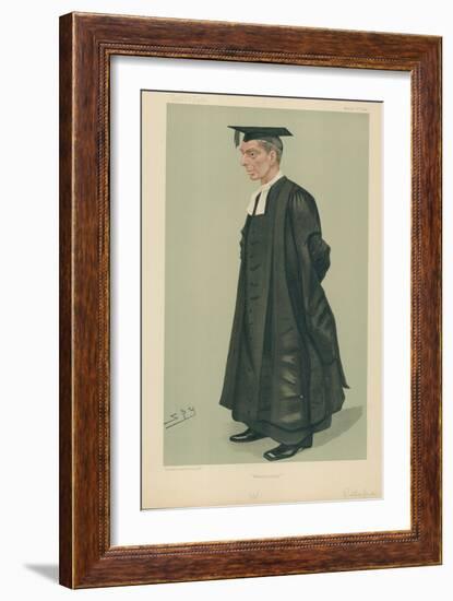 W S Rutherford, the Headmaster of Westminster School, Westminster, 2 March 1889, Vanity Fair…-Sir Leslie Ward-Framed Giclee Print