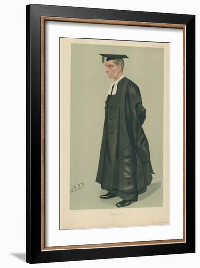 W S Rutherford, the Headmaster of Westminster School, Westminster, 2 March 1889, Vanity Fair…-Sir Leslie Ward-Framed Giclee Print