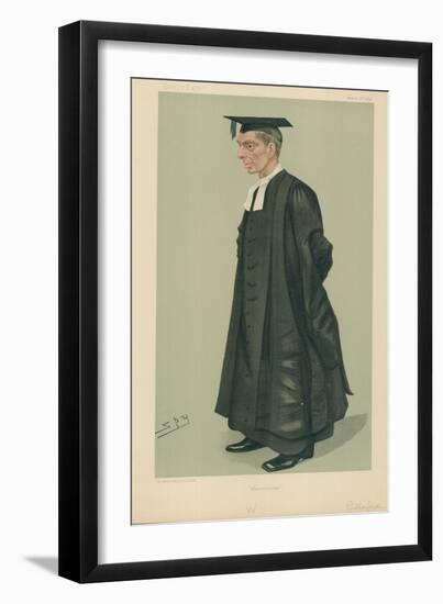 W S Rutherford, the Headmaster of Westminster School, Westminster, 2 March 1889, Vanity Fair…-Sir Leslie Ward-Framed Giclee Print