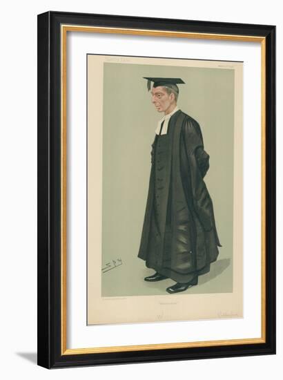 W S Rutherford, the Headmaster of Westminster School, Westminster, 2 March 1889, Vanity Fair…-Sir Leslie Ward-Framed Giclee Print