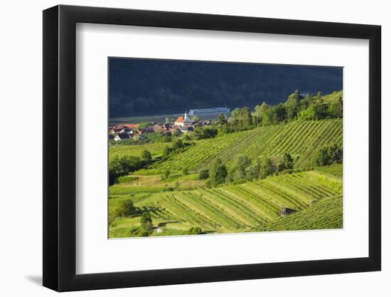 W?sendorf, the Danube, Wachau, Lower Austria, Austria-Rainer Mirau-Framed Photographic Print
