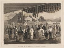 Delivering of the American Presents at Yokuhama, 1855-W. T. Peters-Framed Giclee Print