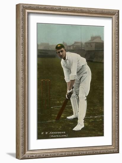 W. W. Armstrong, Cricket Player from Australia-null-Framed Art Print