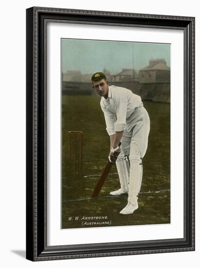 W. W. Armstrong, Cricket Player from Australia-null-Framed Art Print