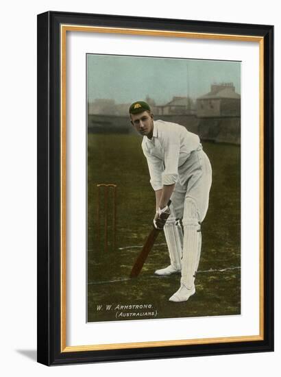 W. W. Armstrong, Cricket Player from Australia-null-Framed Art Print