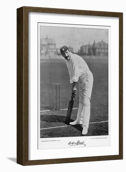 W.W. Read, from 'Famous Cricketers and Cricket Grounds', Published by Hudson and Kearns, 1895-null-Framed Photographic Print