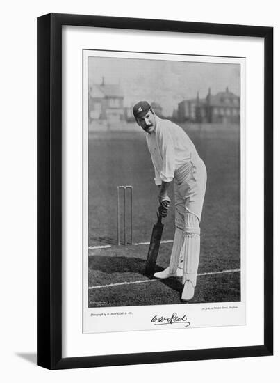 W.W. Read, from 'Famous Cricketers and Cricket Grounds', Published by Hudson and Kearns, 1895-null-Framed Photographic Print