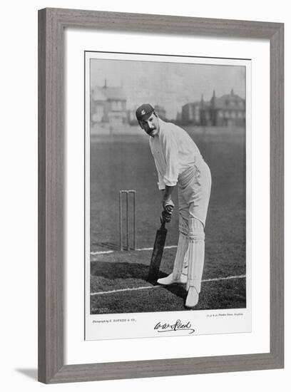 W.W. Read, from 'Famous Cricketers and Cricket Grounds', Published by Hudson and Kearns, 1895-null-Framed Photographic Print