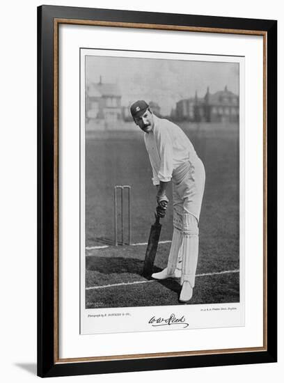 W.W. Read, from 'Famous Cricketers and Cricket Grounds', Published by Hudson and Kearns, 1895-null-Framed Photographic Print