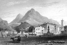Village of Splugen, Switzerland, 1834-W Wallis-Giclee Print