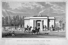 View of a Lodge in Hyde Park, London, 1828-W Wallis-Giclee Print