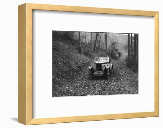 W Wrights Morris Minor with body by Arrow competing in the Inter-Varsity Trial, November 1931-Bill Brunell-Framed Photographic Print