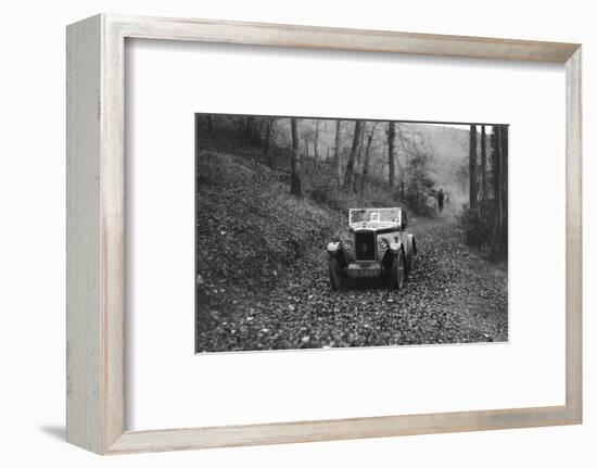 W Wrights Morris Minor with body by Arrow competing in the Inter-Varsity Trial, November 1931-Bill Brunell-Framed Photographic Print