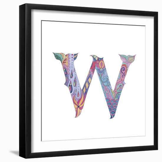 W-Green Girl-Framed Giclee Print