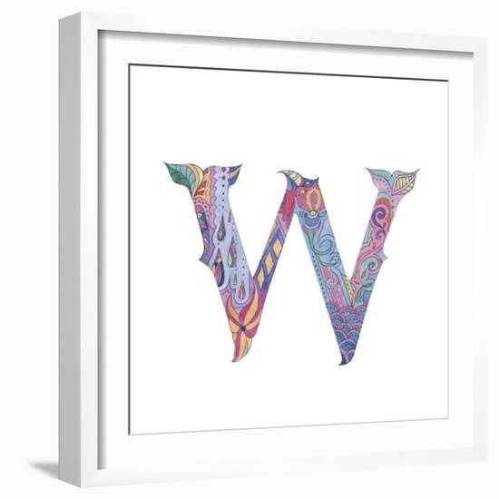 W-Green Girl-Framed Giclee Print