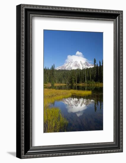 Wa, Mount Rainier National Park, Mount Rainier Reflected in Reflection Lake-Jamie And Judy Wild-Framed Photographic Print