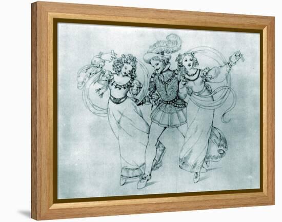 WA Mozart's 'Marriage of-Moritz Ludwig von Schwind-Framed Premier Image Canvas