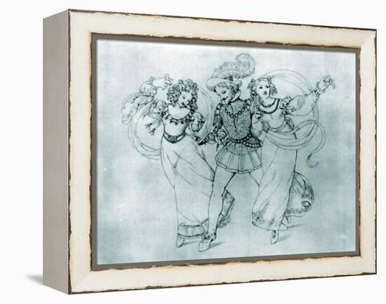 WA Mozart's 'Marriage of-Moritz Ludwig von Schwind-Framed Premier Image Canvas