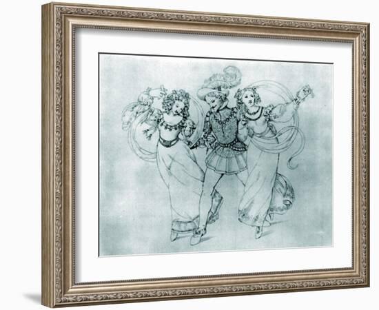 WA Mozart's 'Marriage of-Moritz Ludwig von Schwind-Framed Giclee Print